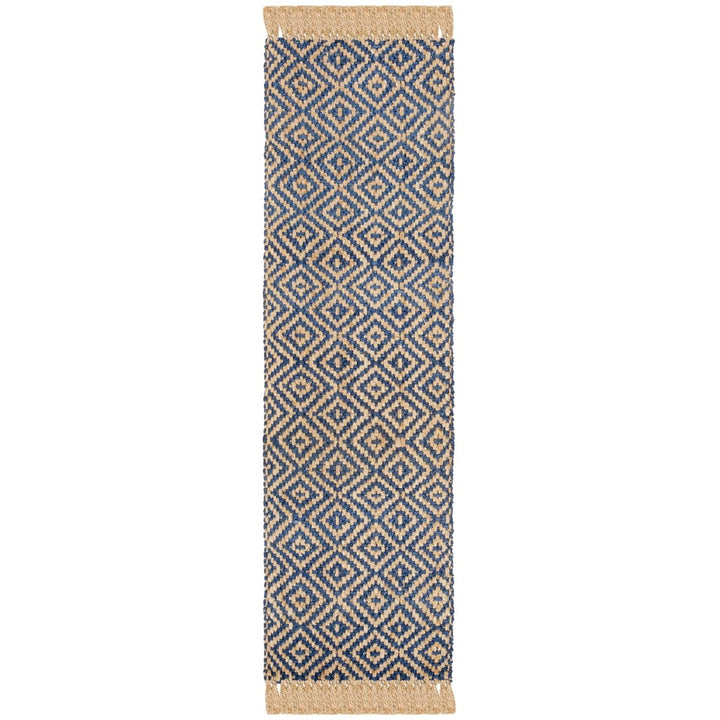 SAFAVIEH Natural Fiber NF266D Tropical Blue / Natural Rug Image 1