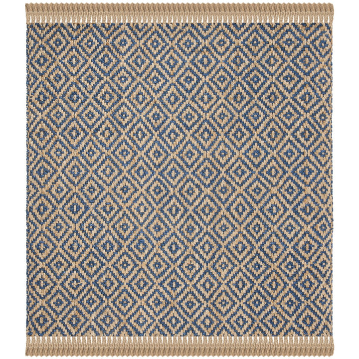 SAFAVIEH Natural Fiber NF266D Tropical Blue / Natural Rug Image 1