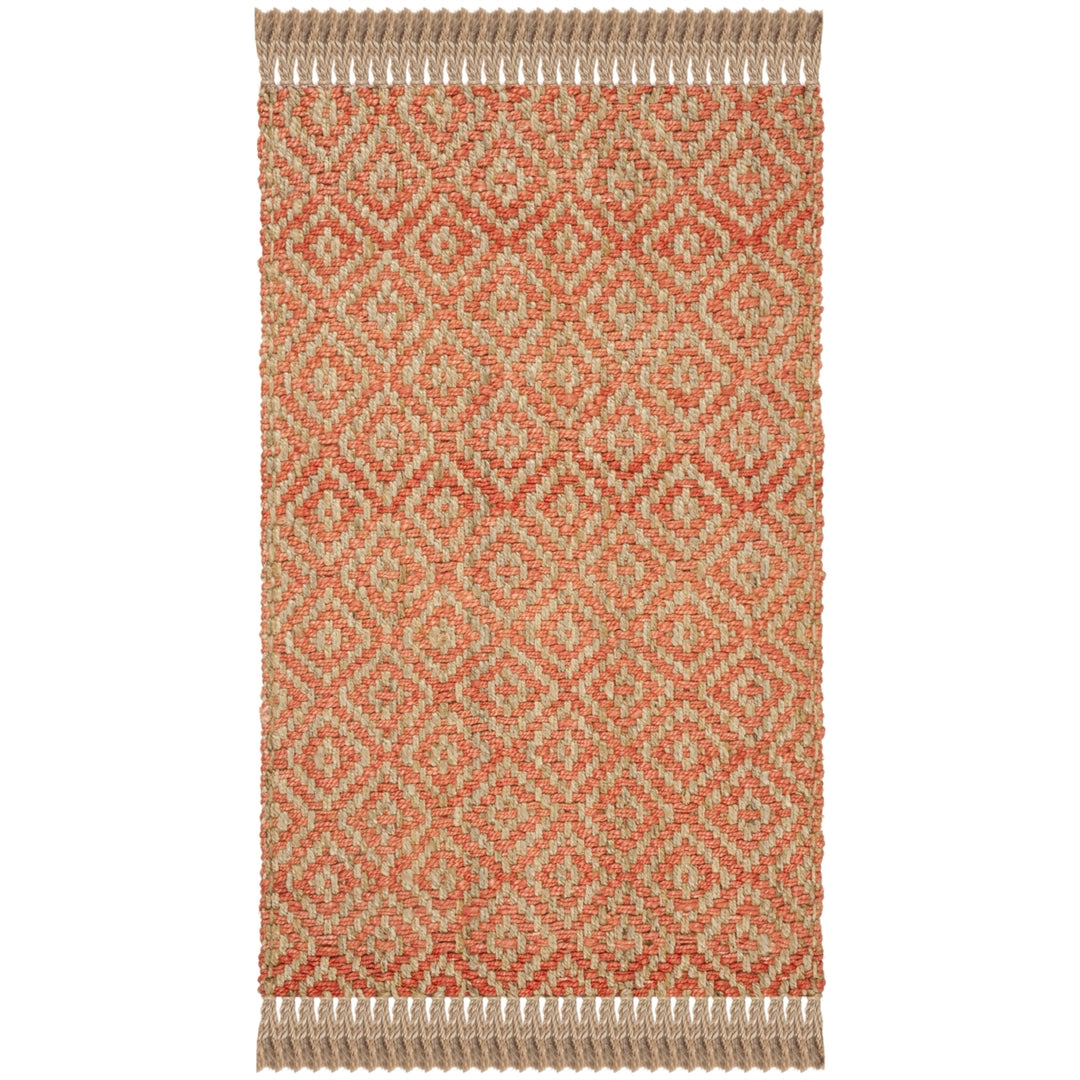 SAFAVIEH Natural Fiber NF266B Orange / Natural Rug Image 11