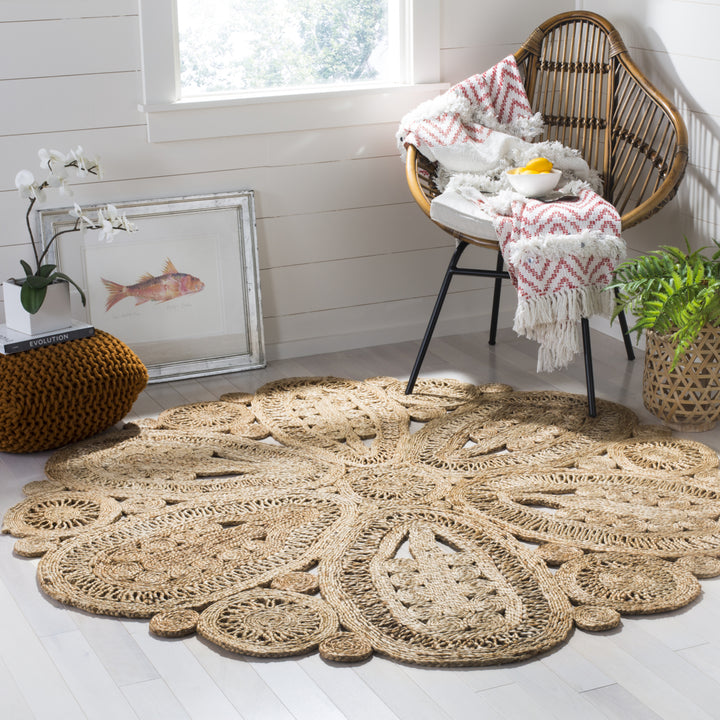 SAFAVIEH Natural Fiber NF360A Handwoven Natural Rug Image 2