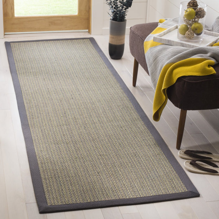 SAFAVIEH Natural Fiber NF444A Grey Brown / Grey Rug Image 2