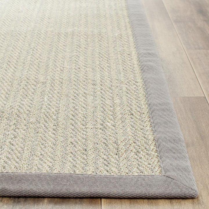 SAFAVIEH Natural Fiber NF444A Grey Brown / Grey Rug Image 5