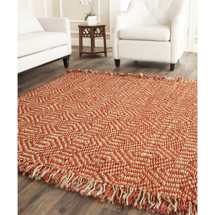 SAFAVIEH Natural Fiber NF445A Handwoven Rust Rug Image 1