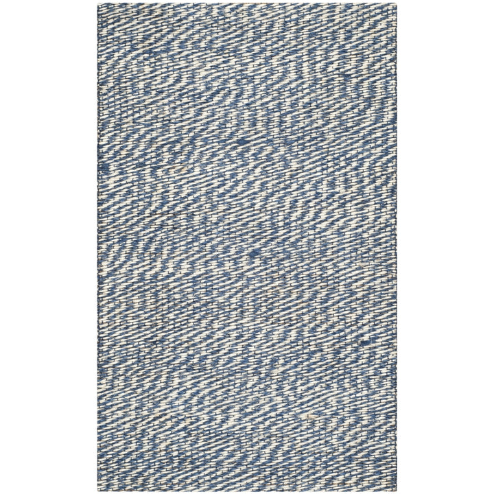 SAFAVIEH Natural Fiber NF448C Handwoven Blue / Ivory Rug Image 6