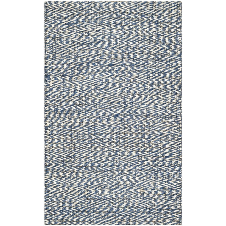 SAFAVIEH Natural Fiber NF448C Handwoven Blue / Ivory Rug Image 1