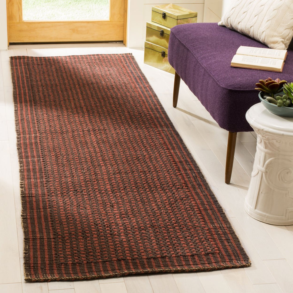 SAFAVIEH Natural Fiber NF451A Handmade Brown / Rust Rug Image 2