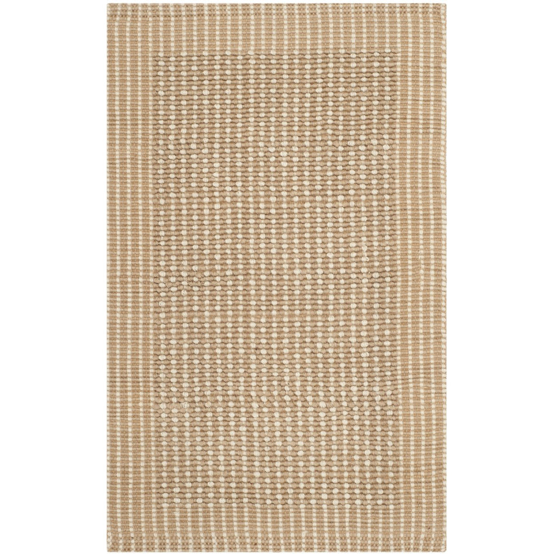 SAFAVIEH Natural Fiber NF449A Handmade Ivory / Beige Rug Image 1