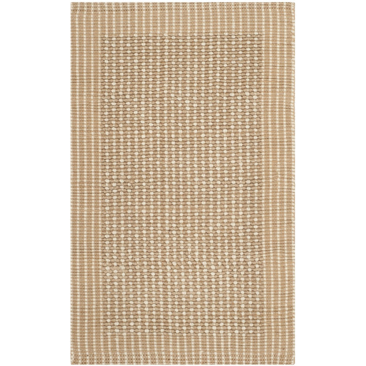 SAFAVIEH Natural Fiber NF449A Handmade Ivory / Beige Rug Image 1