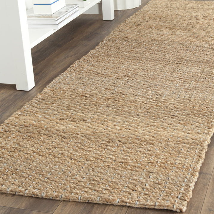 SAFAVIEH Natural Fiber NF452A Light Blue / Natural Rug Image 2