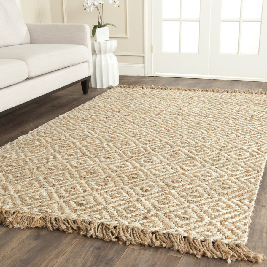 SAFAVIEH Natural Fiber NF450A Natural / Ivory Rug Image 1