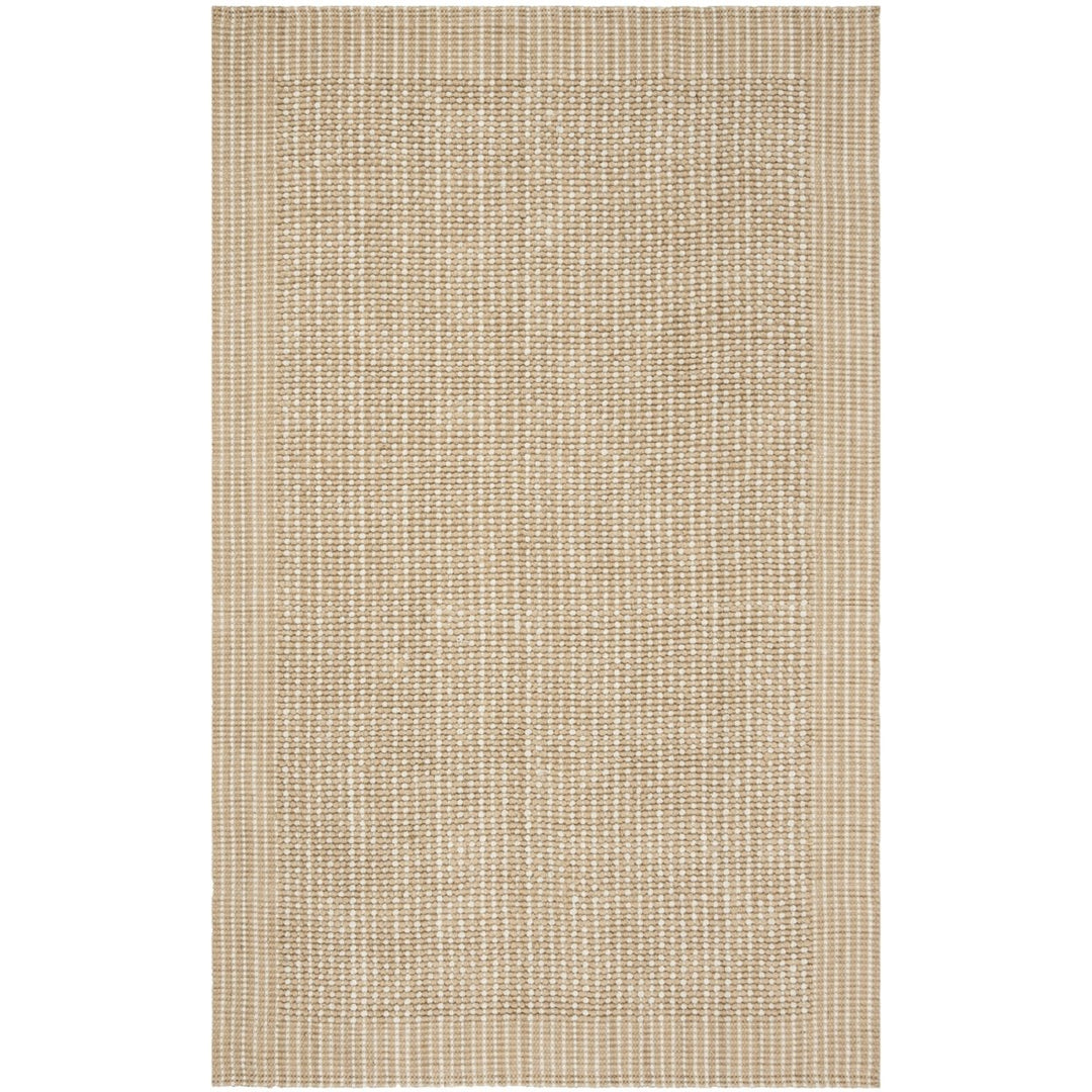 SAFAVIEH Natural Fiber NF449A Handmade Ivory / Beige Rug Image 1