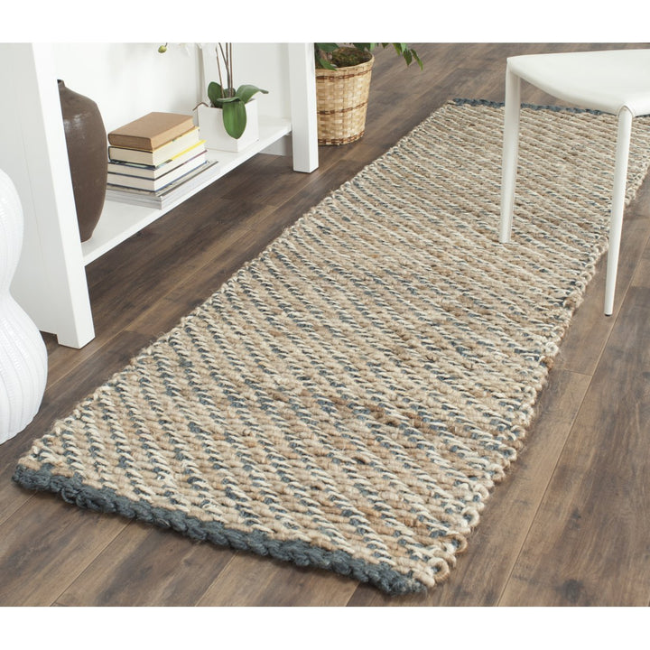 SAFAVIEH Natural Fiber NF454A Blue / Natural Rug Image 2