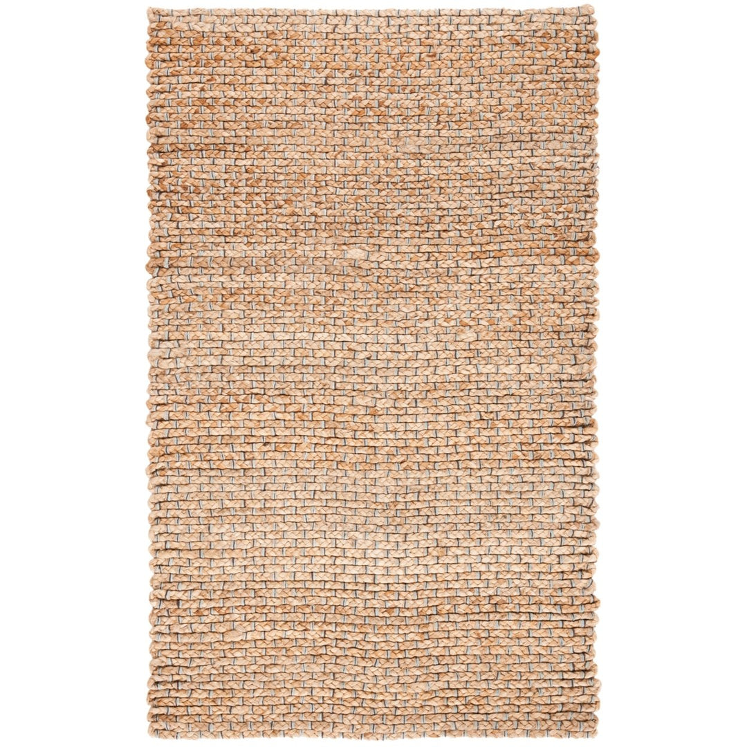 SAFAVIEH Natural Fiber NF452A Light Blue / Natural Rug Image 1