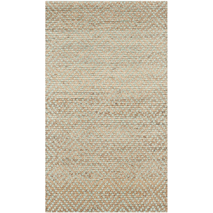 SAFAVIEH Natural Fiber NF453A Natural / Green Rug Image 1