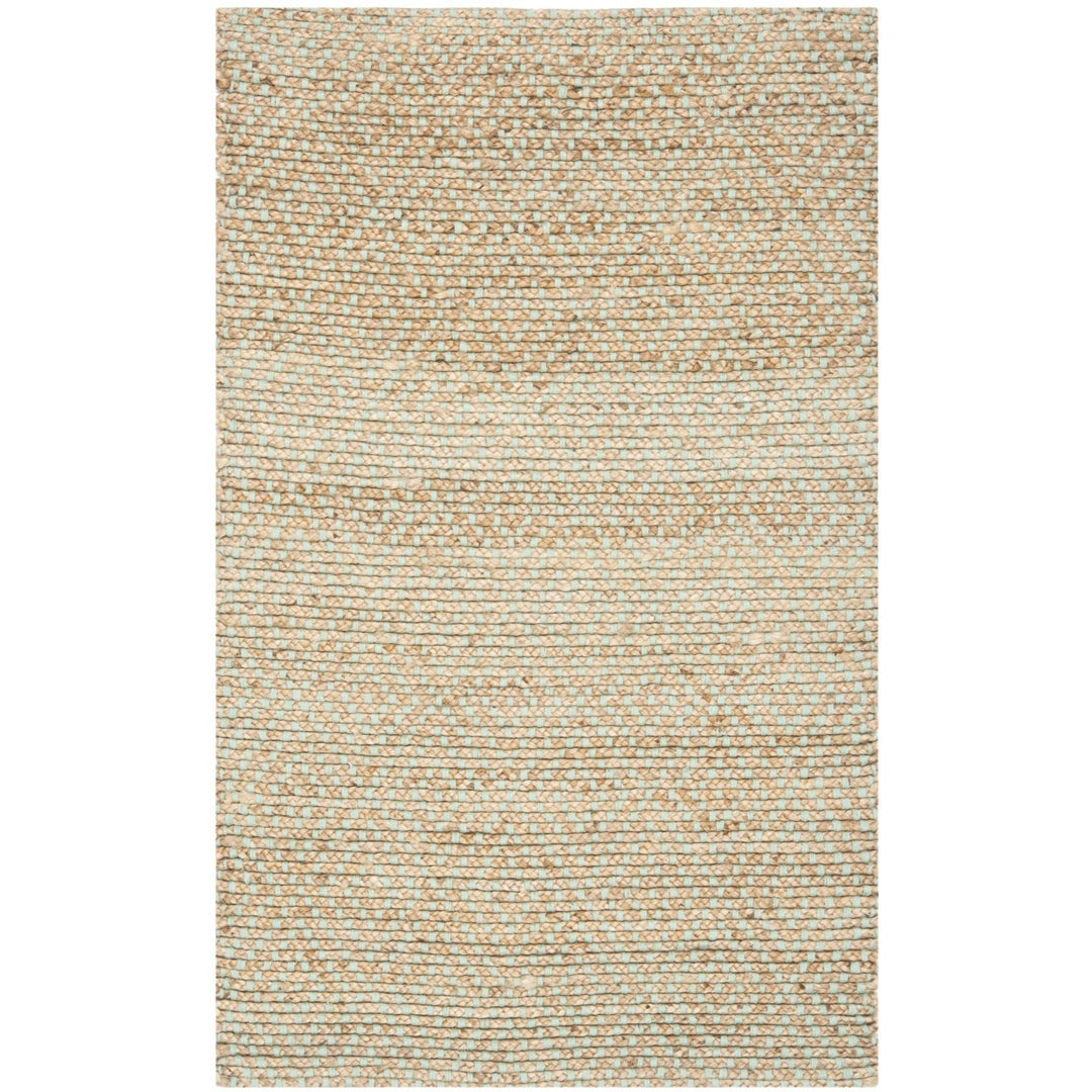 SAFAVIEH Natural Fiber NF453A Natural / Green Rug Image 1