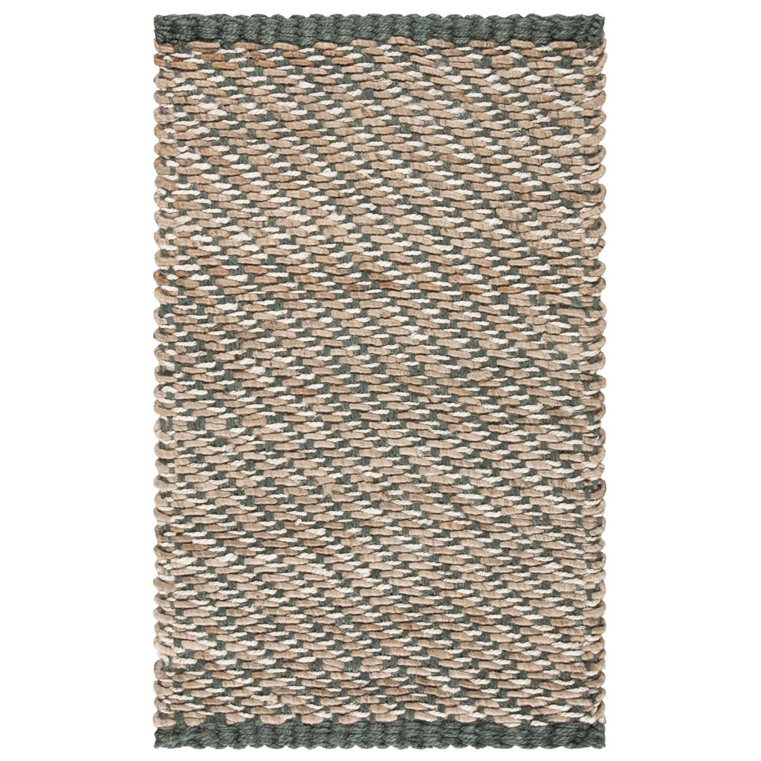 SAFAVIEH Natural Fiber NF454A Blue / Natural Rug Image 1