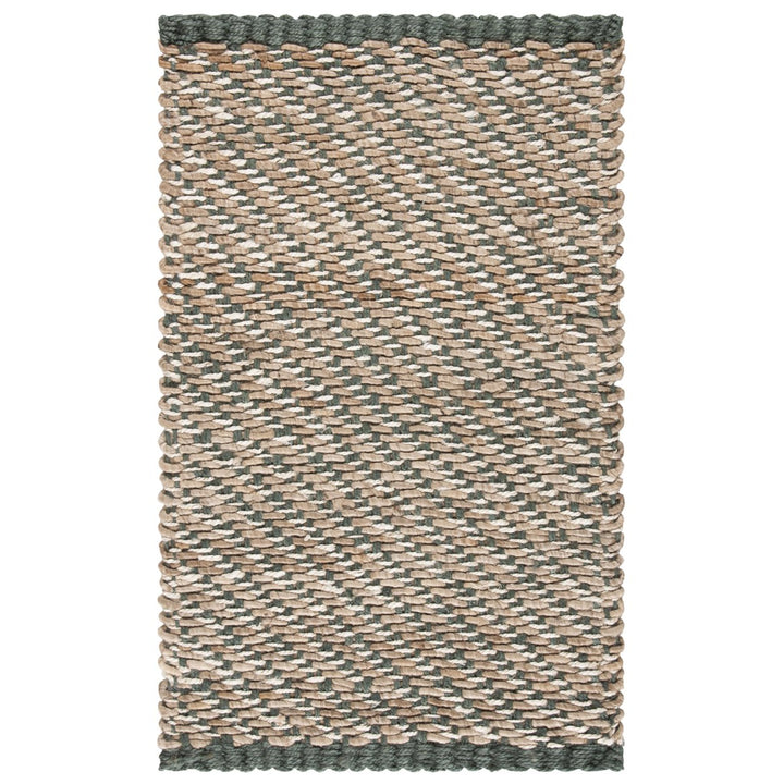 SAFAVIEH Natural Fiber NF454A Blue / Natural Rug Image 1