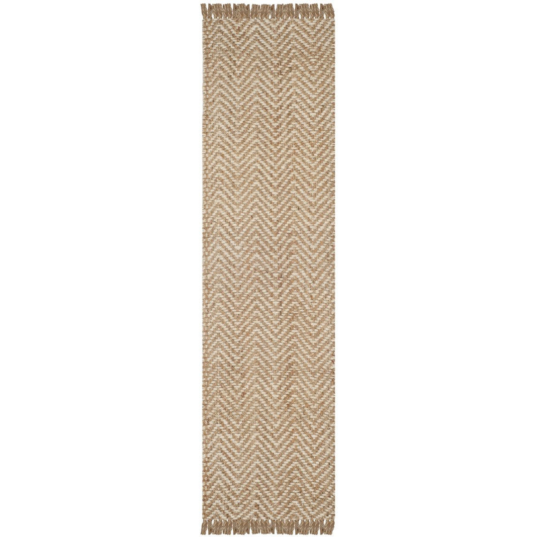 SAFAVIEH Natural Fiber NF458A Bleach / Natural Rug Image 1