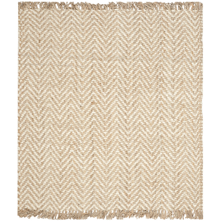 SAFAVIEH Natural Fiber NF458A Bleach / Natural Rug Image 4