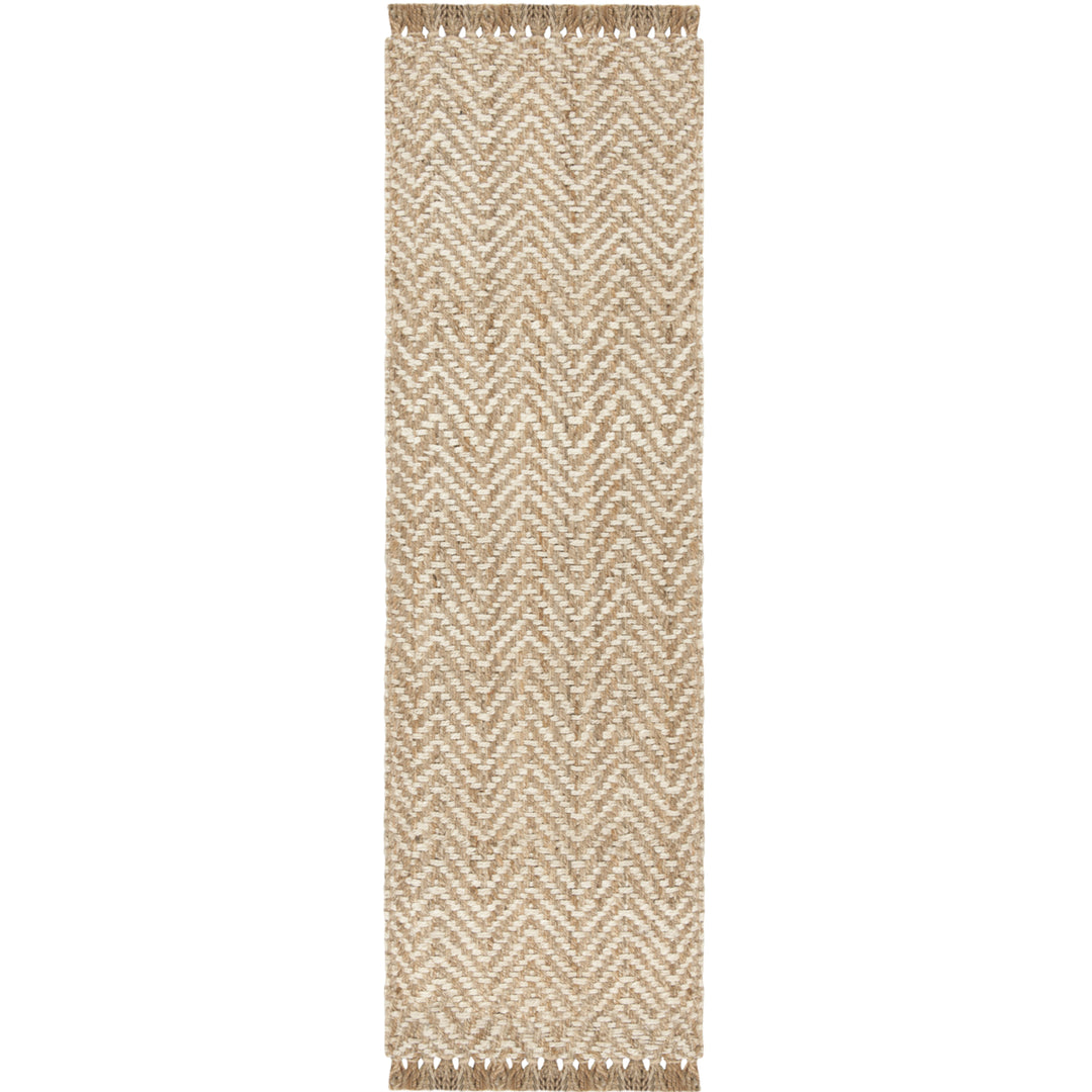 SAFAVIEH Natural Fiber NF458A Bleach / Natural Rug Image 9