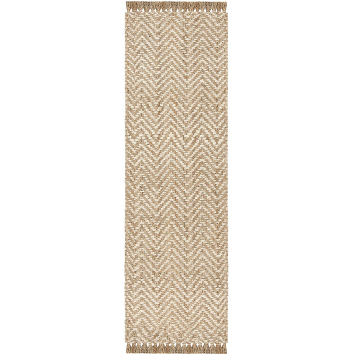 SAFAVIEH Natural Fiber NF458A Bleach / Natural Rug Image 1