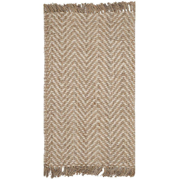 SAFAVIEH Natural Fiber NF458A Bleach / Natural Rug Image 1