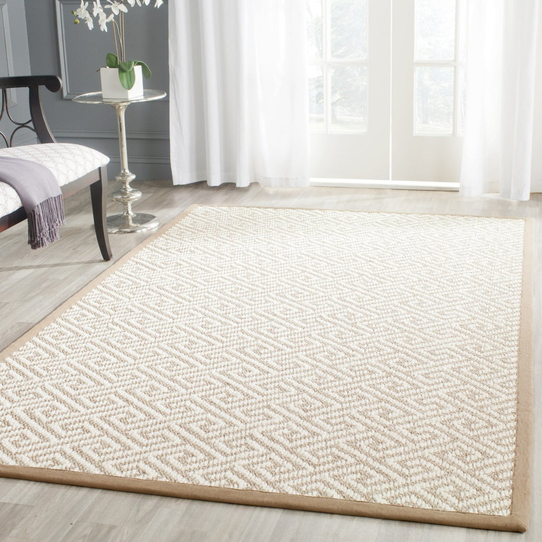 SAFAVIEH Natural Fiber Collection NF462A Natural Rug Image 1