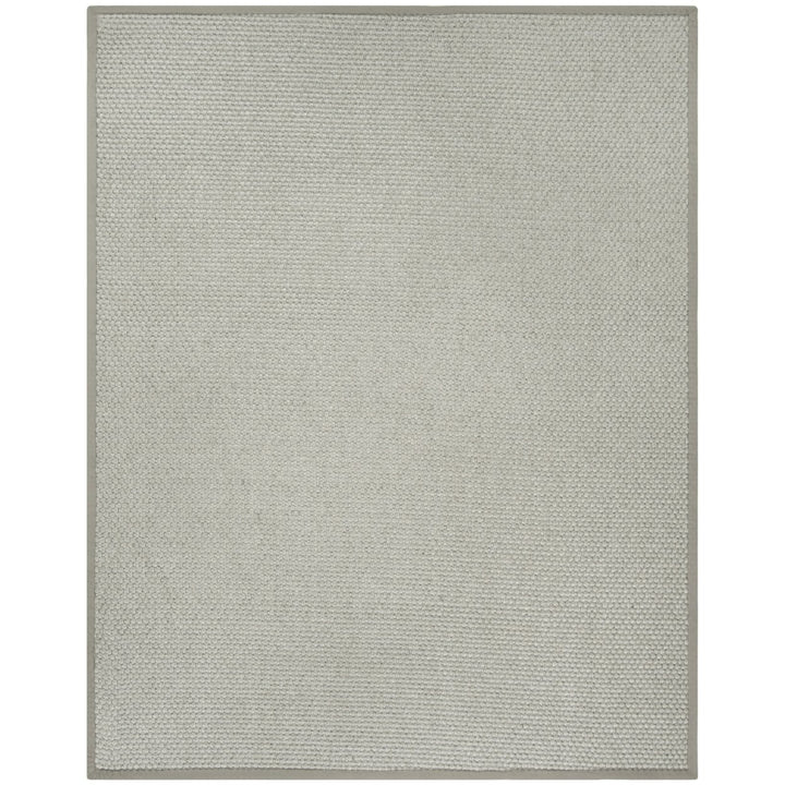 SAFAVIEH Natural Fiber Collection NF463B Silver/Grey Rug Image 1