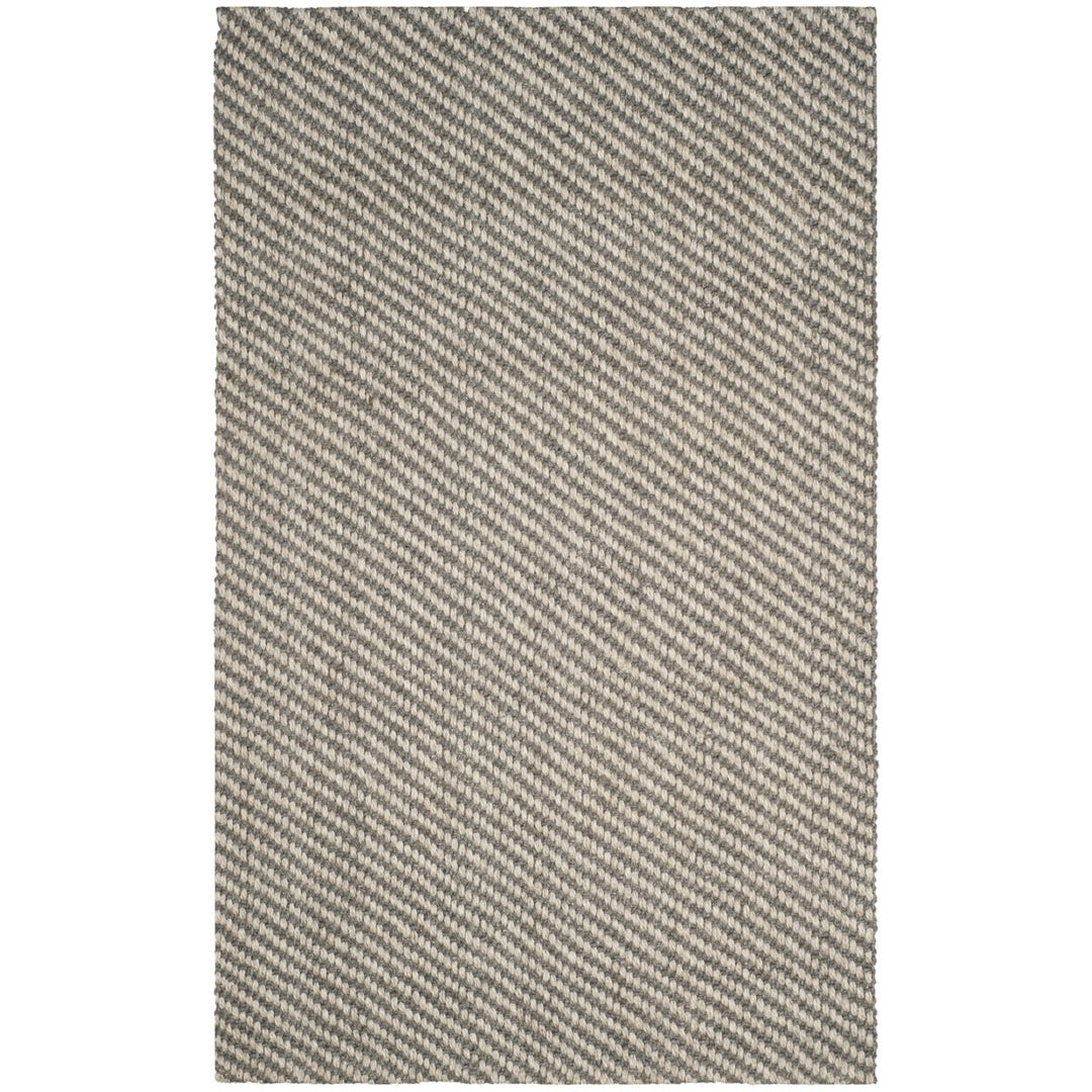 SAFAVIEH Natural Fiber NF470A Handmade Natural /Grey Rug Image 1