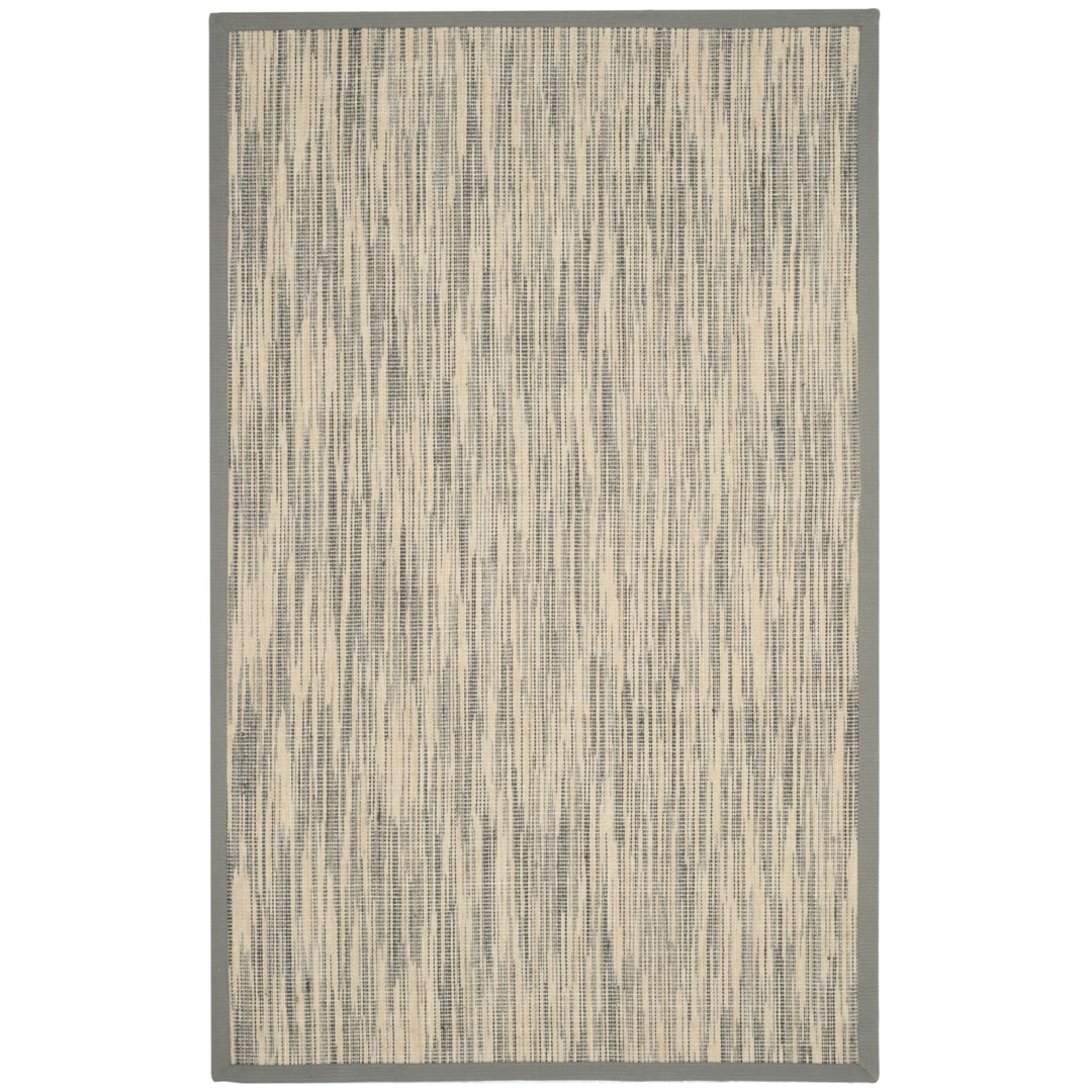 SAFAVIEH Natural Fiber NF474B Natural / Grey Rug Image 4