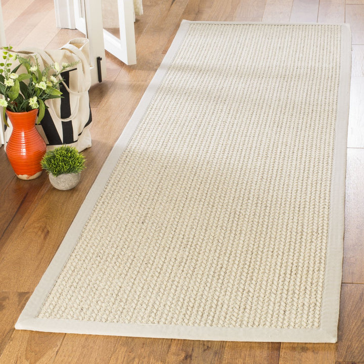 SAFAVIEH Natural Fiber Collection NF475C Light Grey Rug Image 2