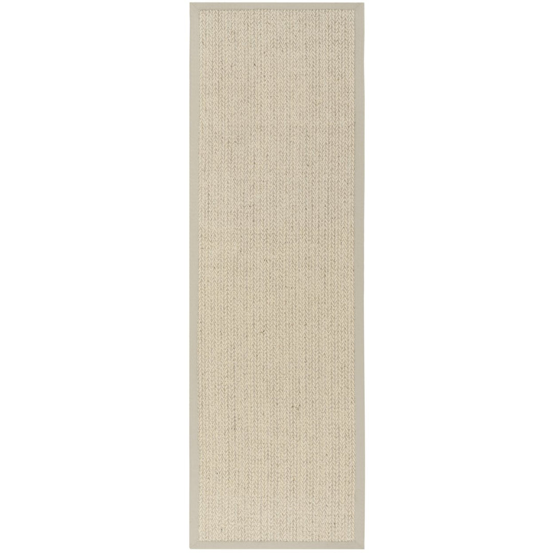 SAFAVIEH Natural Fiber Collection NF475C Light Grey Rug Image 1