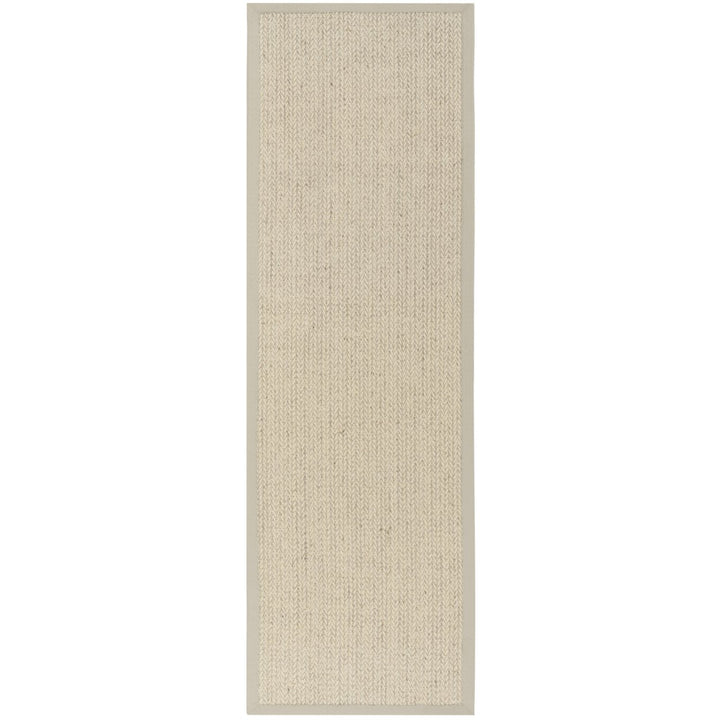 SAFAVIEH Natural Fiber Collection NF475C Light Grey Rug Image 1