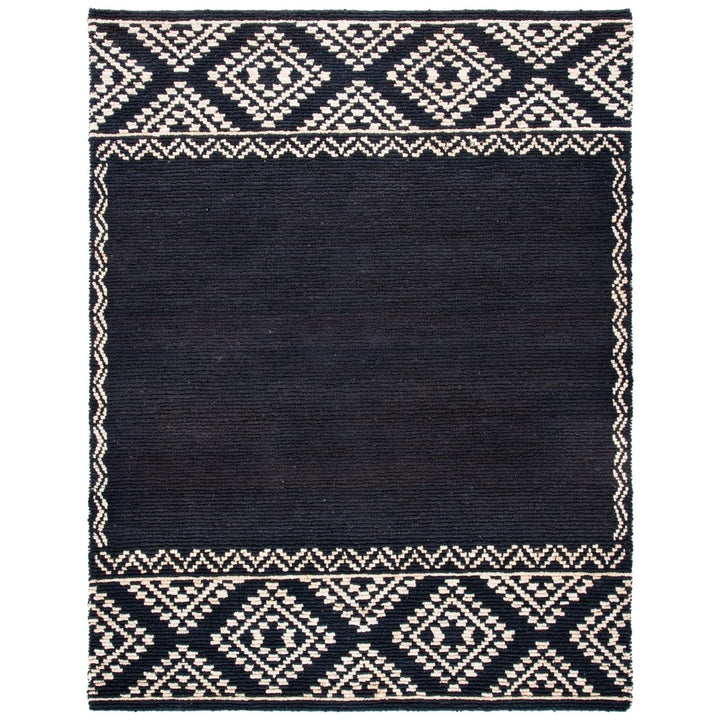 SAFAVIEH Natural Fiber NF552Z Handwoven Black Rug Image 1