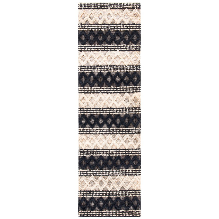 SAFAVIEH Natural Fiber NF568Z Handwoven Black /Ivory Rug Image 3