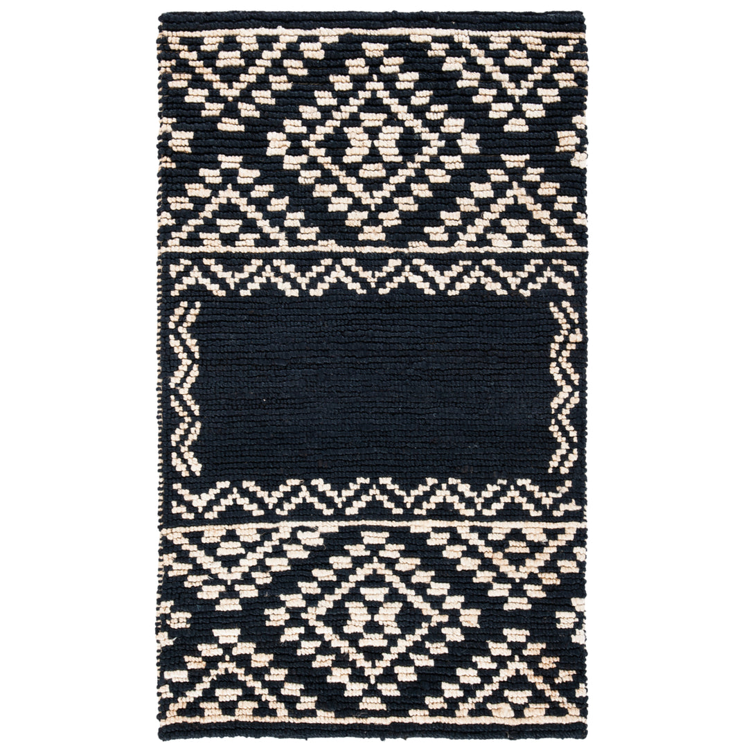 SAFAVIEH Natural Fiber NF552Z Handwoven Black Rug Image 7