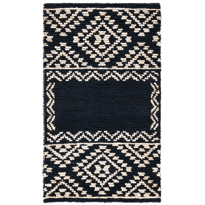 SAFAVIEH Natural Fiber NF552Z Handwoven Black Rug Image 7