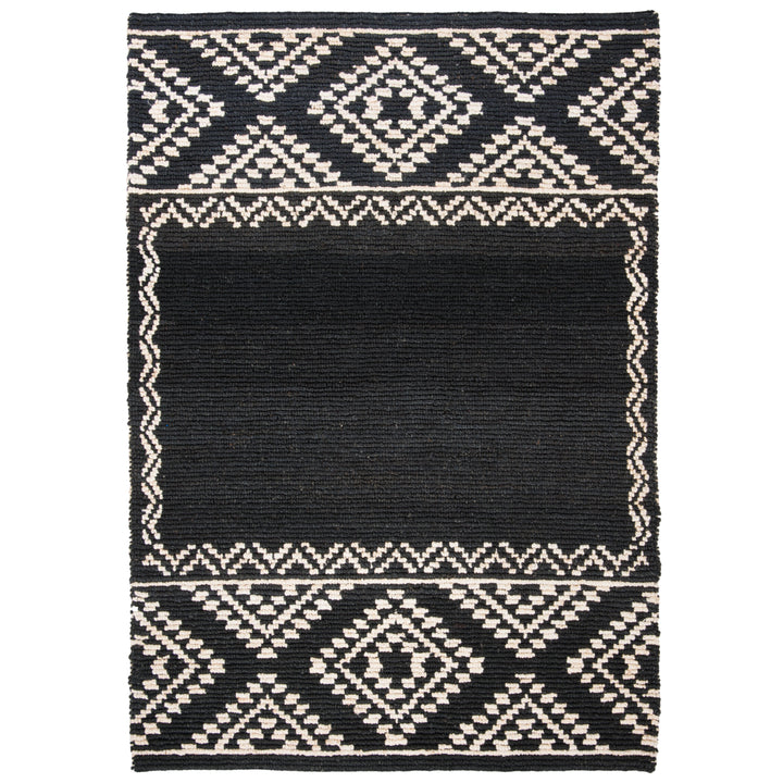 SAFAVIEH Natural Fiber NF552Z Handwoven Black Rug Image 8