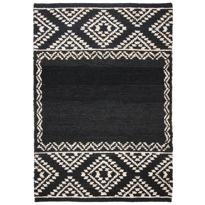 SAFAVIEH Natural Fiber NF552Z Handwoven Black Rug Image 1