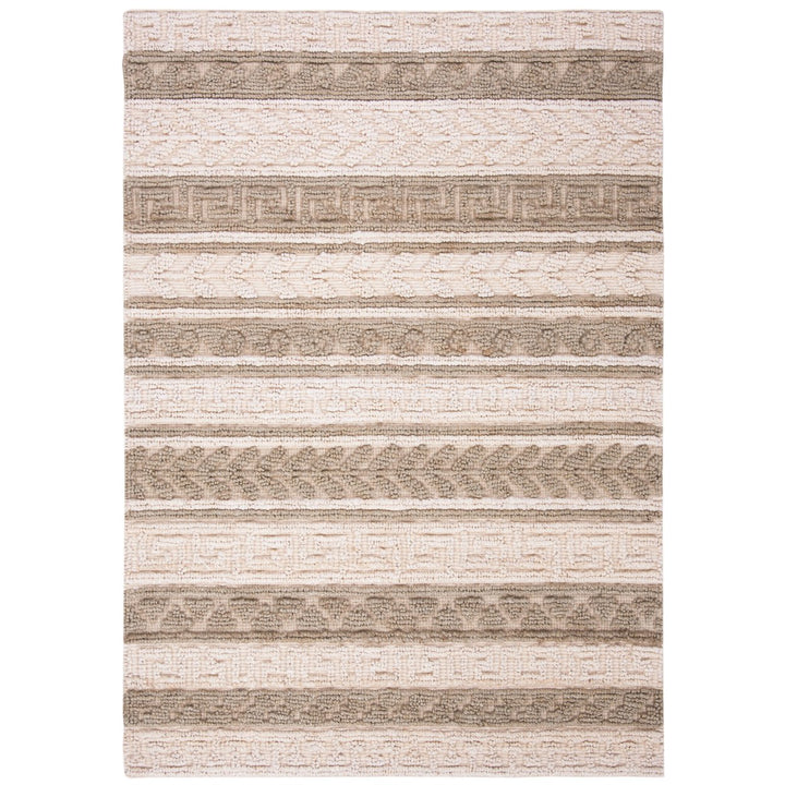 SAFAVIEH Natural Fiber NF589Y Handwoven Green /Ivory Rug Image 1