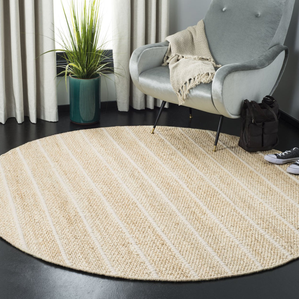 SAFAVIEH Natural Fiber NF550B Handwoven Ivory /Ivory Rug Image 2