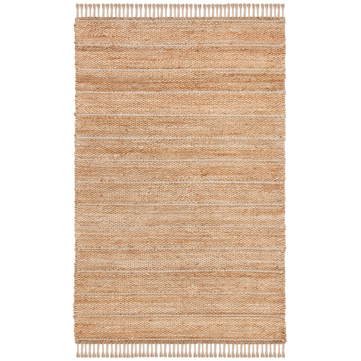 SAFAVIEH Natural Fiber NF550A Natural / Light Grey Rug Image 1