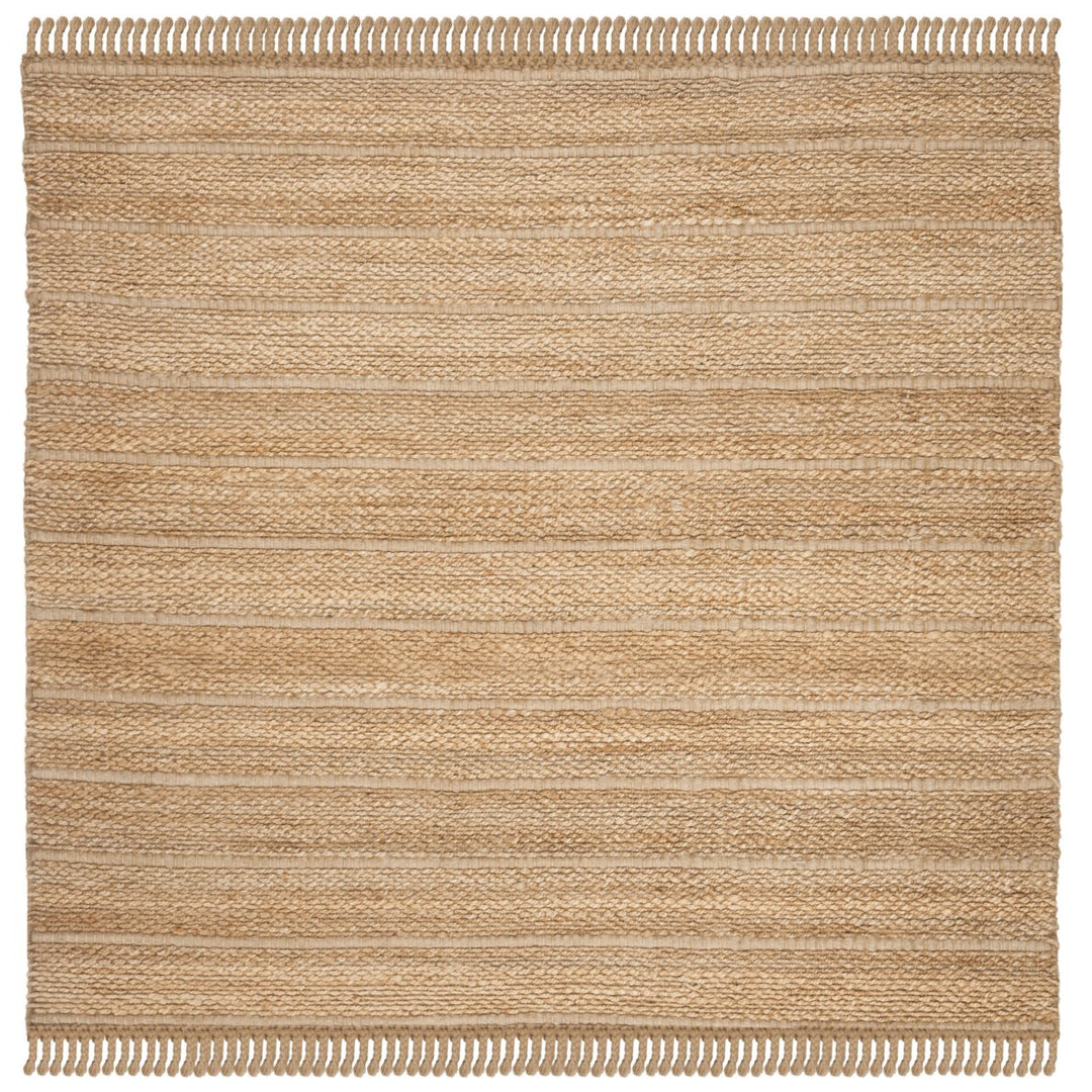 SAFAVIEH Natural Fiber NF550A Natural / Light Grey Rug Image 1