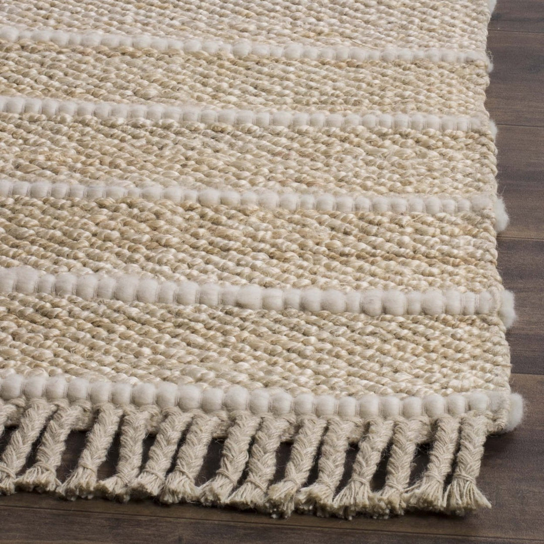 SAFAVIEH Natural Fiber NF550B Handwoven Ivory /Ivory Rug Image 7