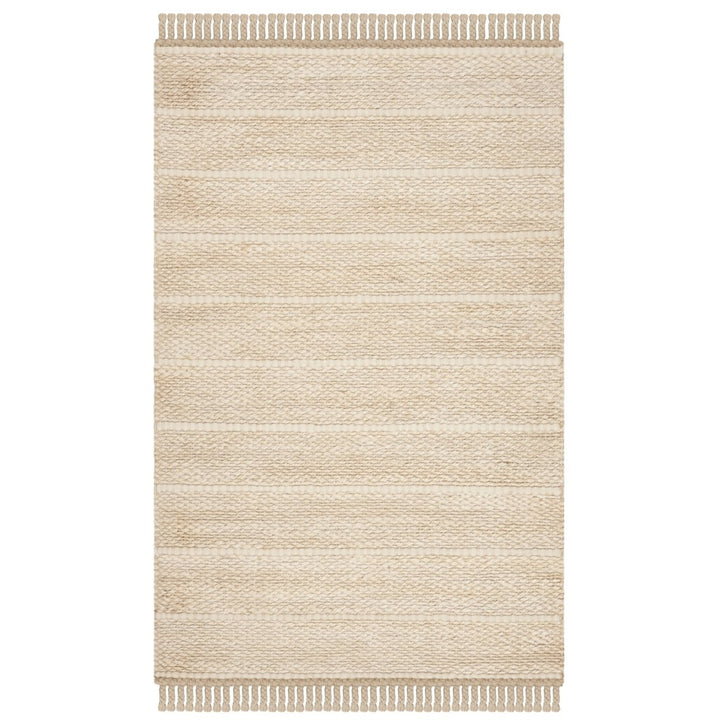 SAFAVIEH Natural Fiber NF550B Handwoven Ivory /Ivory Rug Image 1