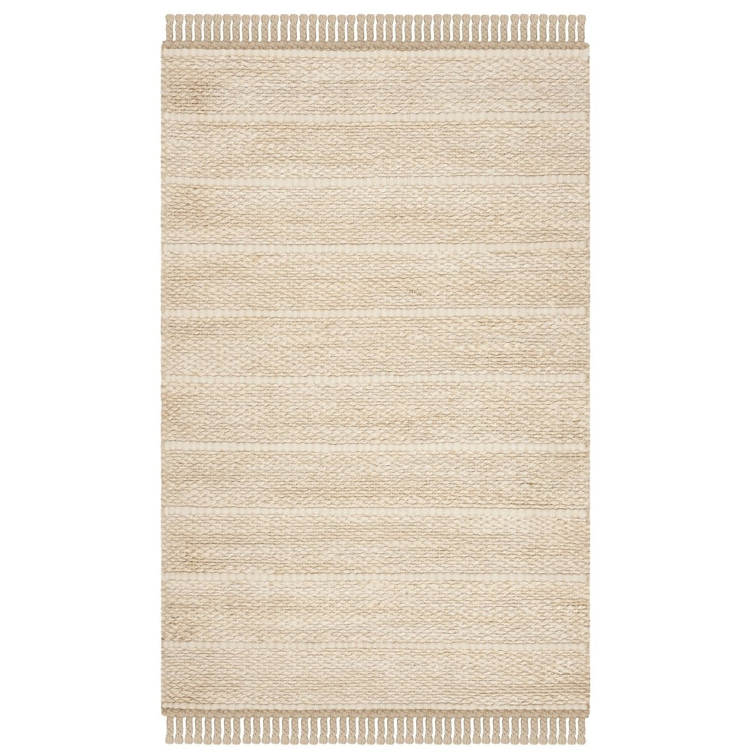 SAFAVIEH Natural Fiber NF550B Handwoven Ivory /Ivory Rug Image 1