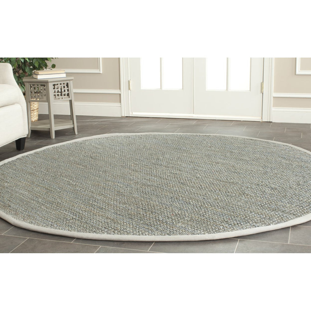 SAFAVIEH Natural Fiber NF730B Handwoven Green / Grey Rug Image 2