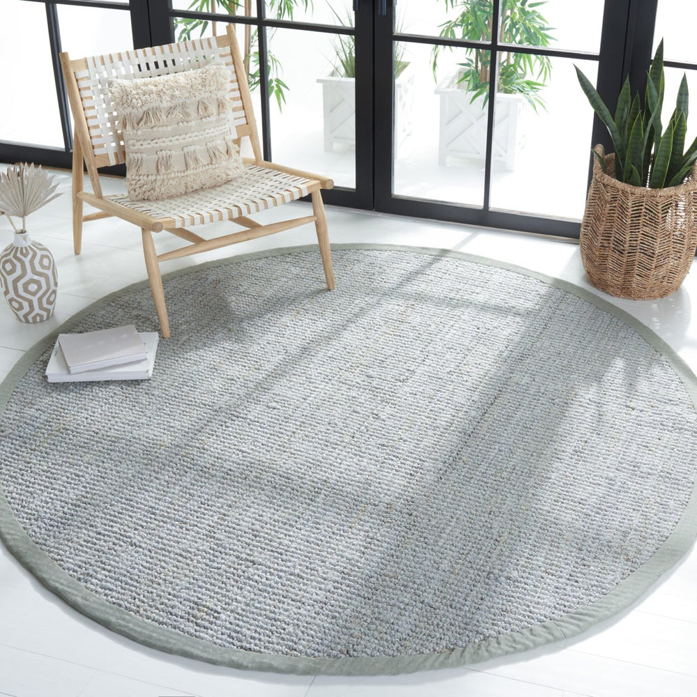 SAFAVIEH Natural Fiber NF730F Handwoven Grey Rug Image 2