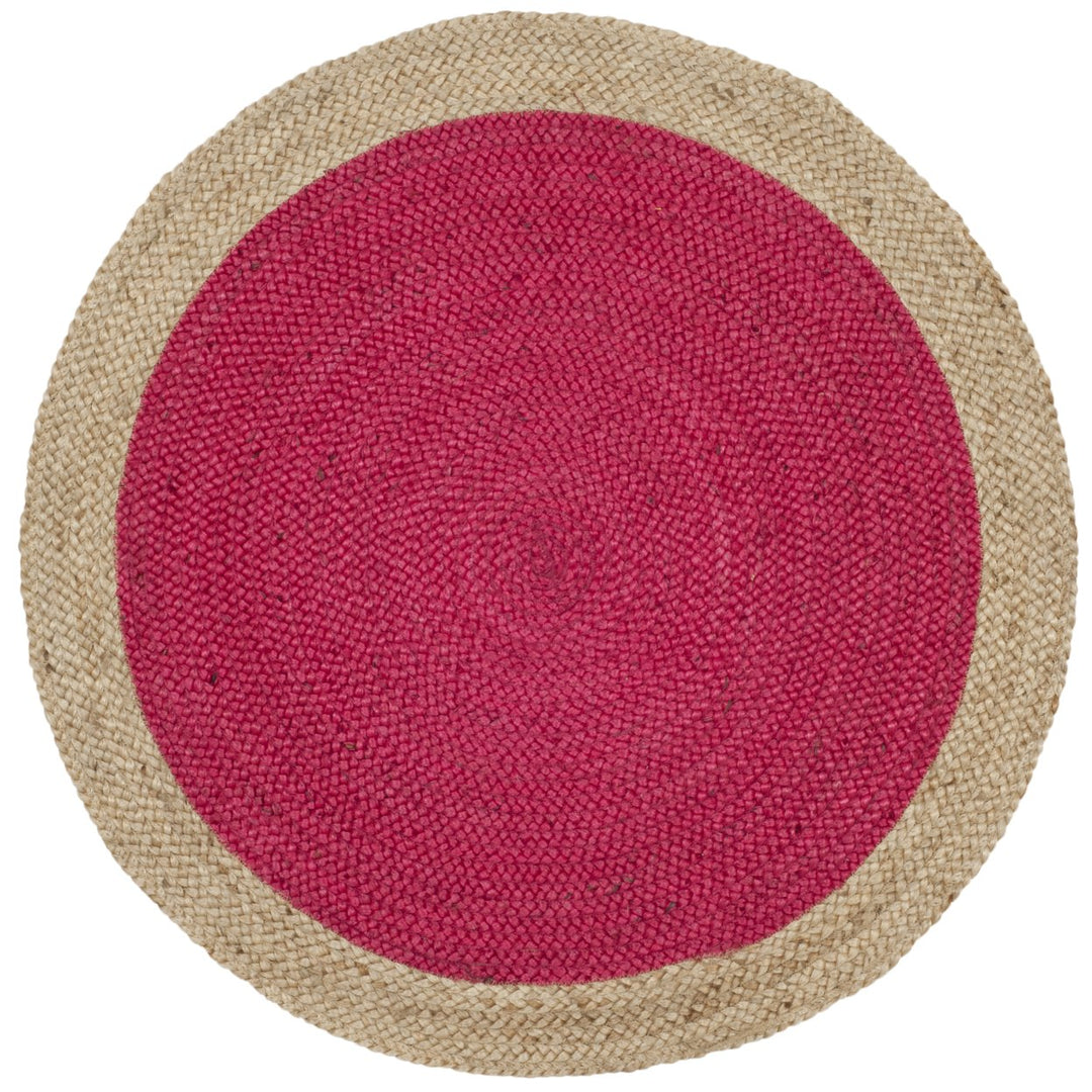 SAFAVIEH Natural Fiber NF801C Fuchsia / Natural Rug Image 1