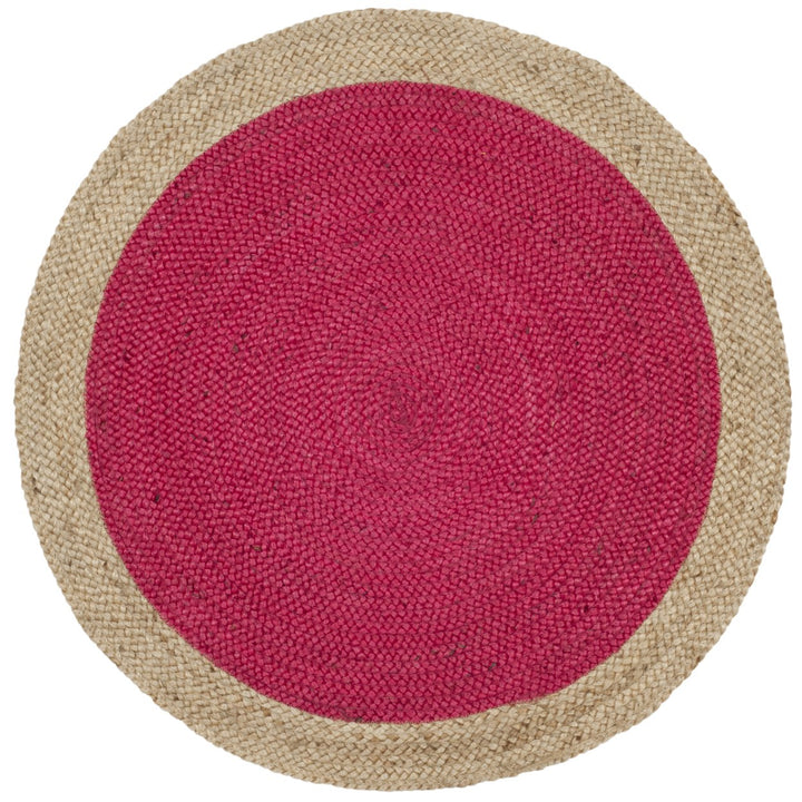 SAFAVIEH Natural Fiber NF801C Fuchsia / Natural Rug Image 1